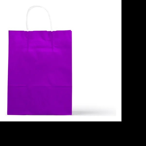 BOLSA KRAFT MED. MORADA COLOR-S C.400